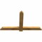 Ekena Millwork Eugene Rough Sawn Timber Gable Bracket, Western Red Cedar, 48"W x 28"H x 2"D x 4"F, 14/12 Pitch GBW048X28X0204EUG00RWR - alternate 4